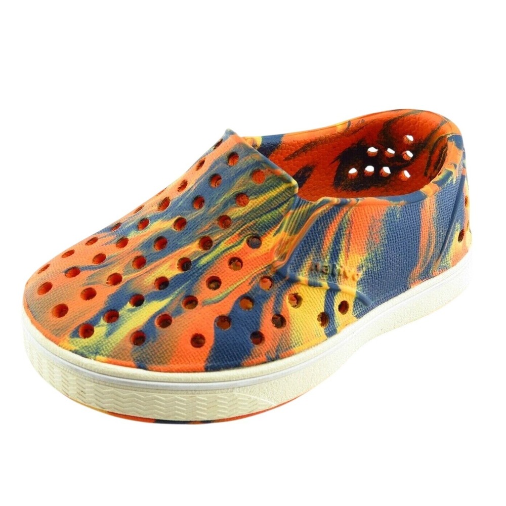 Native Shoes Toddler Sz 4 Medium Orange Casual Shoes Synthetic‎ Unisex
